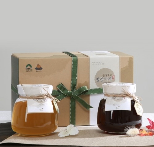 꿀비마켓 강원도횡성생산 2호(밤나무꿀1kg+아카시아꿀1kg)